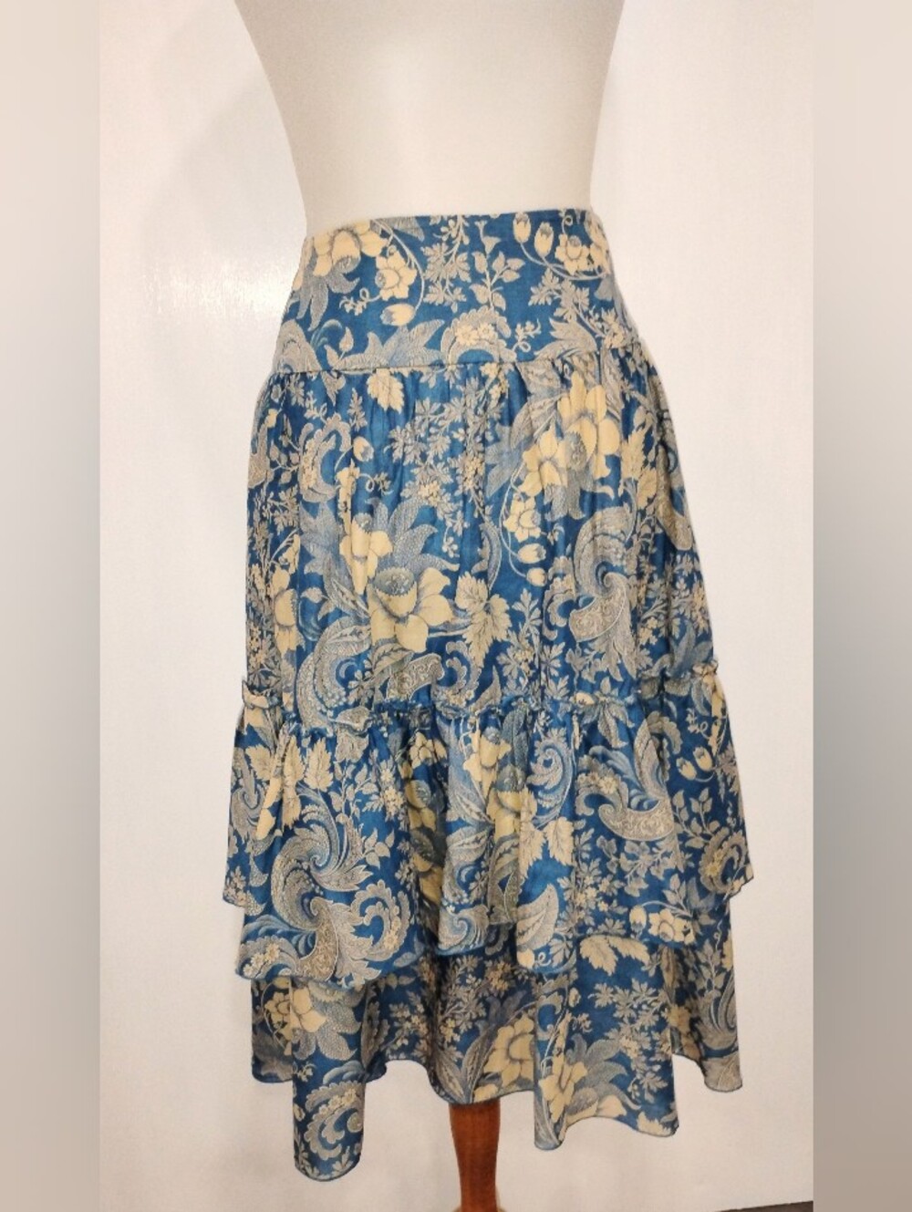 DOUBLE RUFFLE COTTON SKIRT - Picture 8 of 8